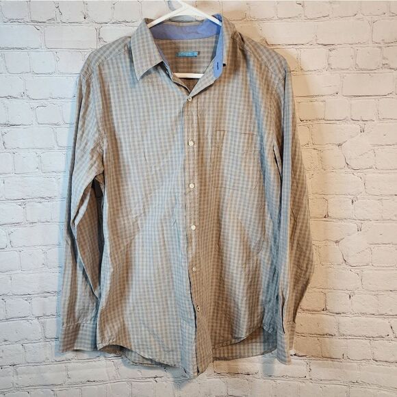 Men's J. McLaughlin longsleeve button-down shirt, size Medium - Picture 1 of 4